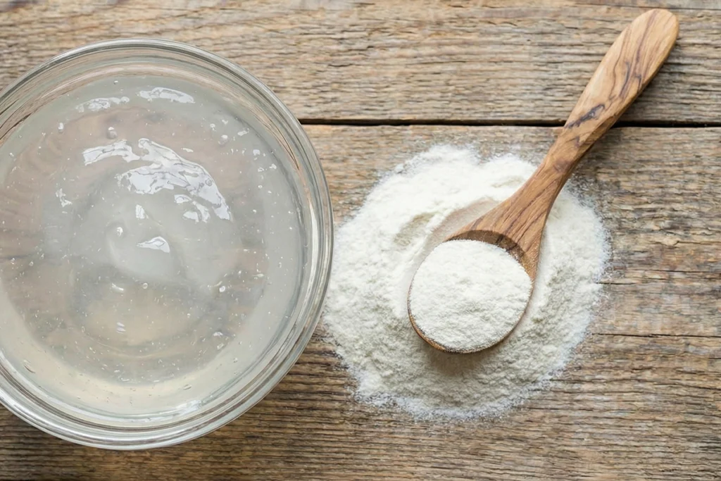 Gel in prah ksantan gumi na leseni mizi