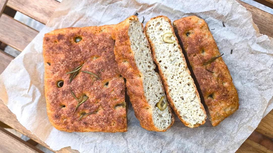 Brezglutenska focaccia