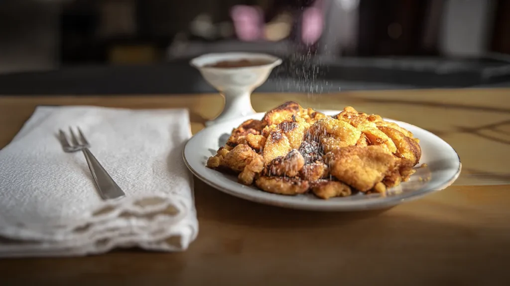 Brezglutenski carski praženec, postrežen na mizi