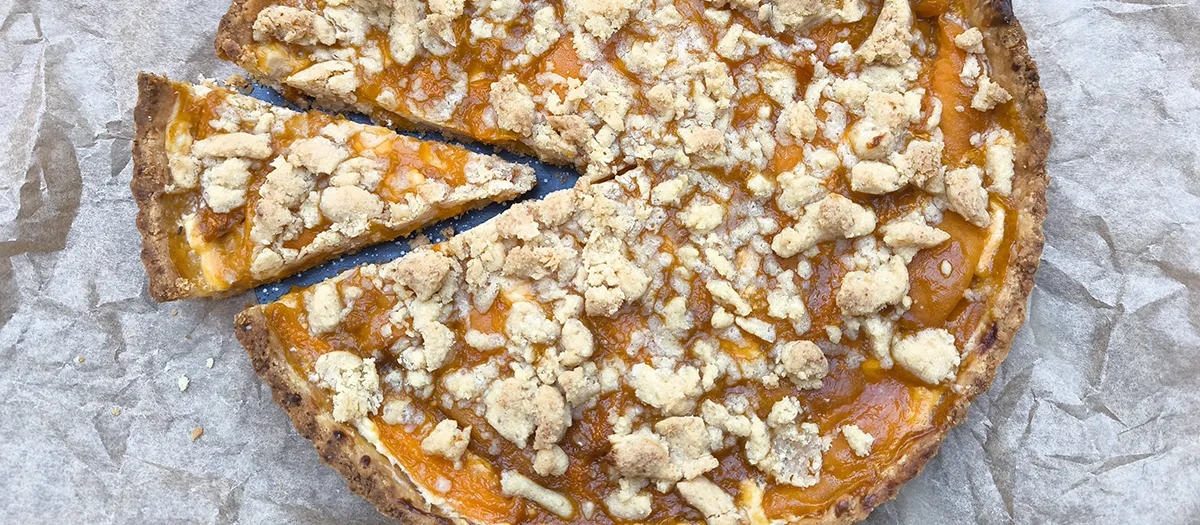 Brezglutenska marelična pita