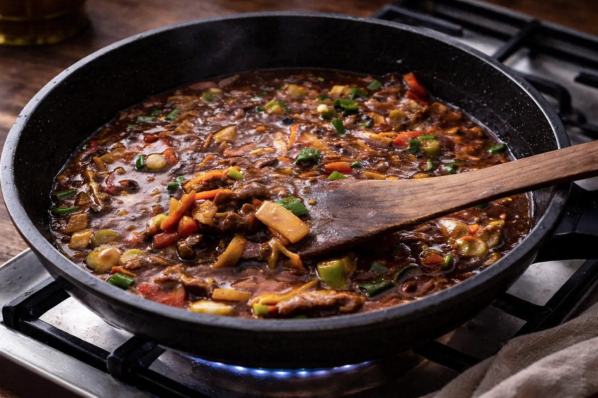 Piščanec v teriyaki omaki z zelenjavo