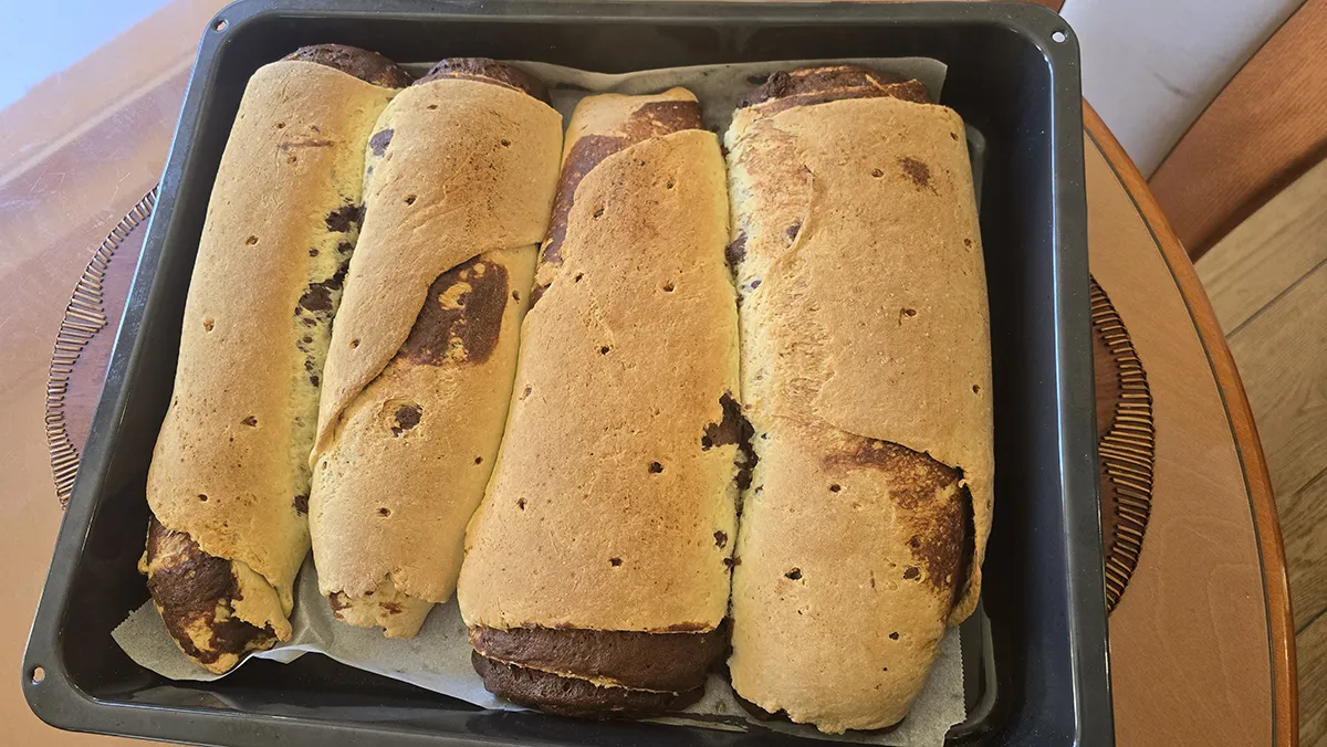 potica spiralna notranjost